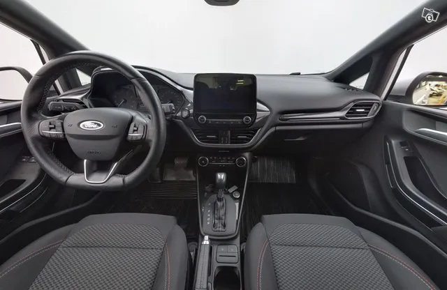 Ford Fiesta 1,0 EcoBoost 100hv A6 ST-Line 5-ovinen / Kaistavahti / Carplay & Android Auto / Vakkari / Juuri Image 9